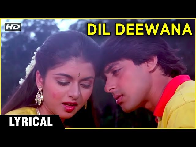 Dil Deewana  Lyrical | Maine Pyar Kiya | Salman Khan, Bhagyashree | Lata Mangeshkar | Romantic Song class=