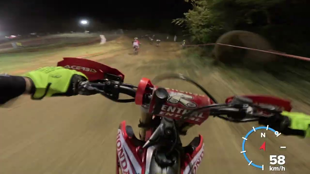 Gara 2 Bazzano Night Hobby Mx2 20/08/24 P.13 La notte con la miopia e l'astigmatismo un DISASTRO!!!