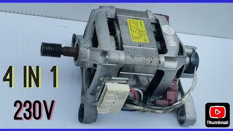 I modify washing machine motor to AC generator# how to make high voltage generator#motor wiring