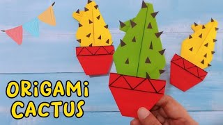 Origami kaktus / sangat mudah untuk anak anak