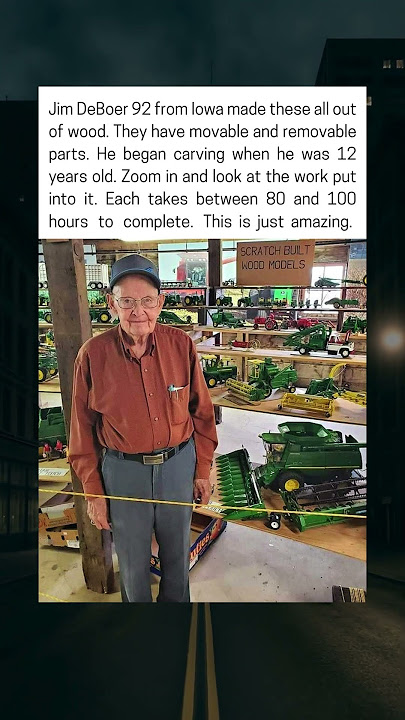92-Year-Old Turns Wood Into Moving Models - YouTube