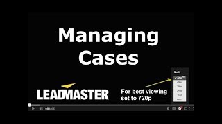 Managing Cases With the CRM