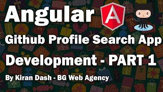 Angular Github Profile Search App Development From Scratch - Part - 1 screenshot 3