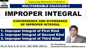 Improper Integral | Improper Integral of First and Second Kind | Convergence of Improper Integral