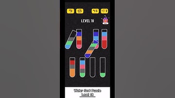 Water Sort Puzzle Level 18 Walkthrough #shorts #watersortpuzzle