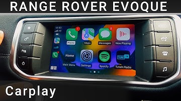 Range Rover Evoque 2018 (No Navigation) Fitted With Wireless Carplay/ Android Auto Waze/Google maps