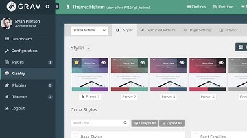 Gantry 5: Accessing the Admin (Grav)