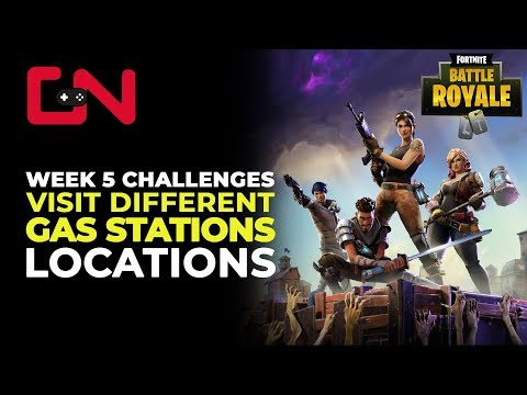 Fortnite BR Week 5 Challenge Find Different Gas Stations - Locations