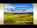 &quot;Sommer&quot; von Otto Julius Bierbaum / Gedicht Hörbuch