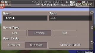 ALL SEEDS FROM MCPE 0.15.0 and 0.16.0 WORK ON 1.0.0 !