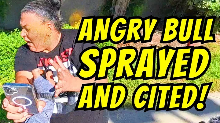 Angry Bull Sprayed and Cited - Freedom of the Press - SILENT First Amendment Audit