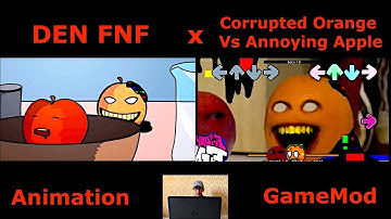 Corrupted Orange Vs Annoying Apple FNF Animation x GameMod x Come Learn With Pibby