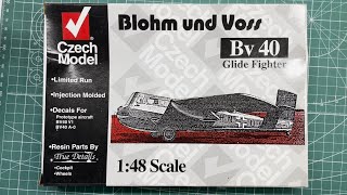 Czech Model Blohm Und Voss Bv 40 Glide Fighter 148 Scale Model Aircraft