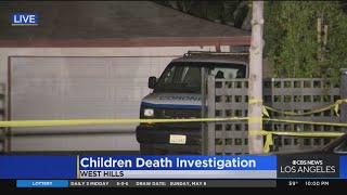 Mother arrested for murder after three children found dead in West Hills home