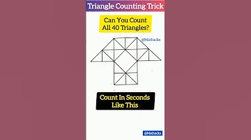 Triangle Counting Trick Detailed Explanation | Fast Triangle Counting Reasoning Trick #shorts