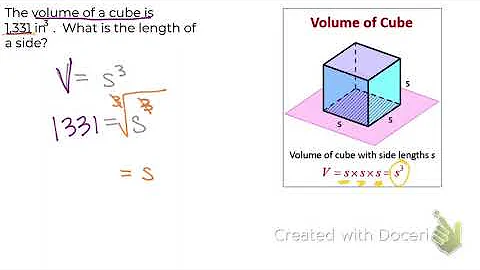 Given volume, find length of cube side