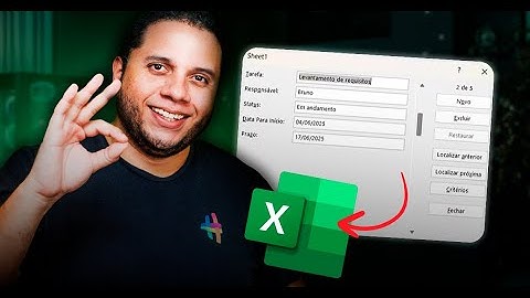 Pare de digitar linha por linha! Use o Formulário de Dados no Excel!