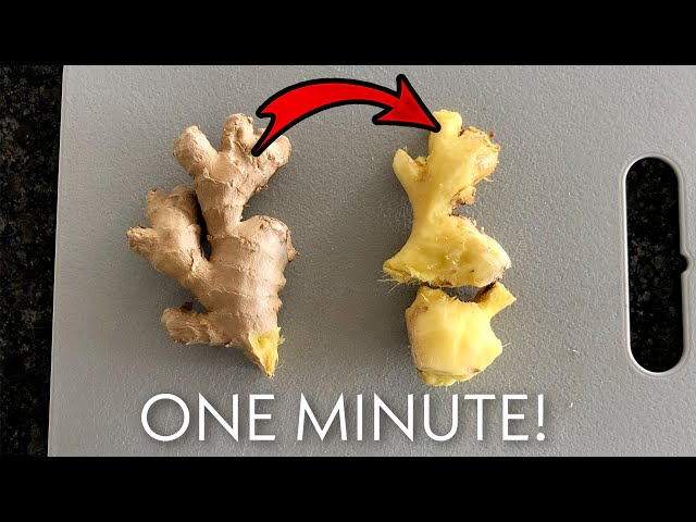 The Fastest, Most Efficient Way to Peel Fresh Ginger Root (No Knives or  Peelers Required) « Food Hacks :: WonderHowTo