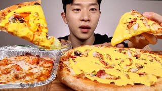 ASMR MUKBANG KOREAN Papa Johns PIZZA TOMATO MEAT PASTA EATING SHOW