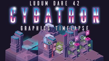 Graphics Timelapse: CYBATRON (Ludum Dare #42)