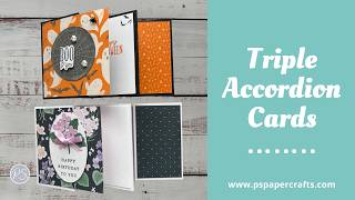 How to Make Triple Accordion Cards