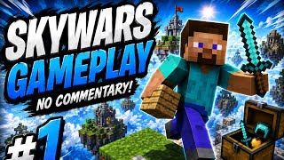 My First SkyWars Win on Minecraft Java! 🔥 SkyRage #1
