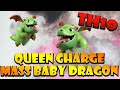 TH10 MASS BABY DRAGON with QUEEN CHARGE - BEST TH10 Attack Strategies in Clash of Clans