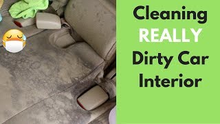 Cleaning A REALLY Dirty Interior! 6 HOUR Detail (Business Advice Talk)  Interior Car Detailing