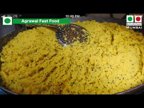 Street Food | Special Sev Khamani in Mumbai | best indian food | Gujrati food - YouTube