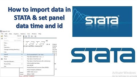 How to import data from excel to  STATA / Import data in stata
