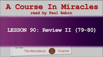Lesson 90  A Course In Miracles