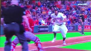 Angels Jonathan Lucroy * Collides with Houston Jake Marisnick