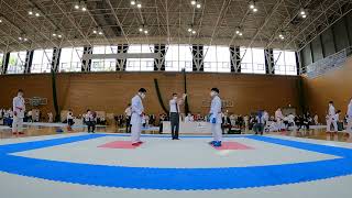 第50回関東学生空手道選手権大会 男子個人組手 仲哲史選手（日本体育大学） 菅谷斗夢選手（帝京大学）