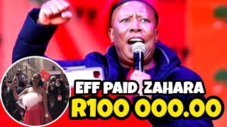 The Eff Paid R100 00000 Into Zaharas Account 