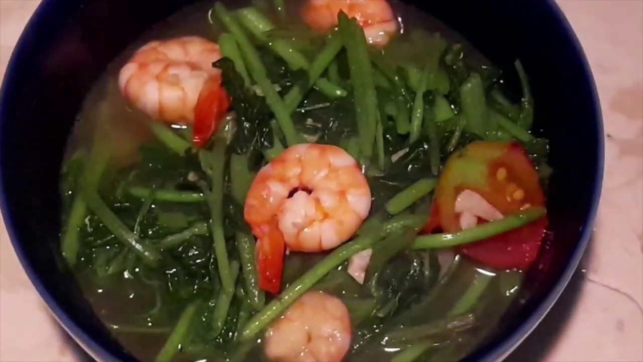 [Full Version] Bayam Cah Udang / Stirfry Spinach with Shrimp (Easy