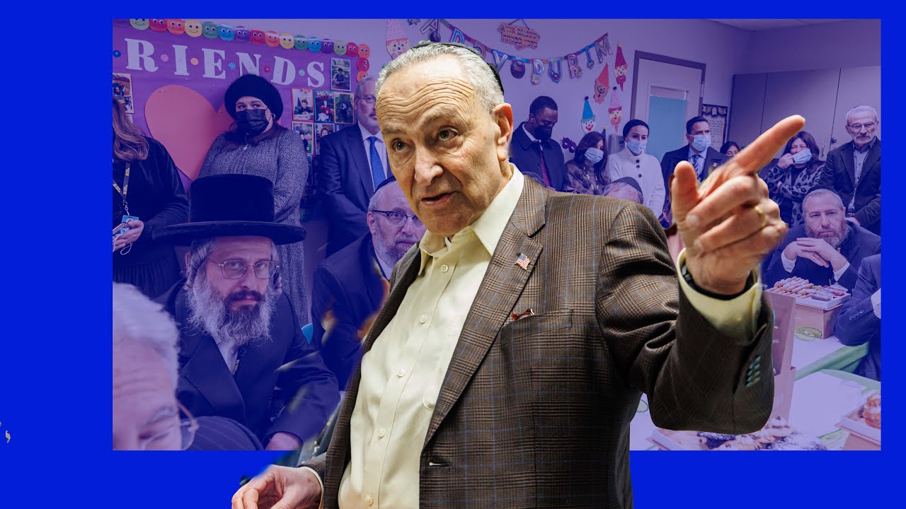 Sen. Schumer Visits HASC Center on day of Ukraine Invasion; prior to speaking with President Biden