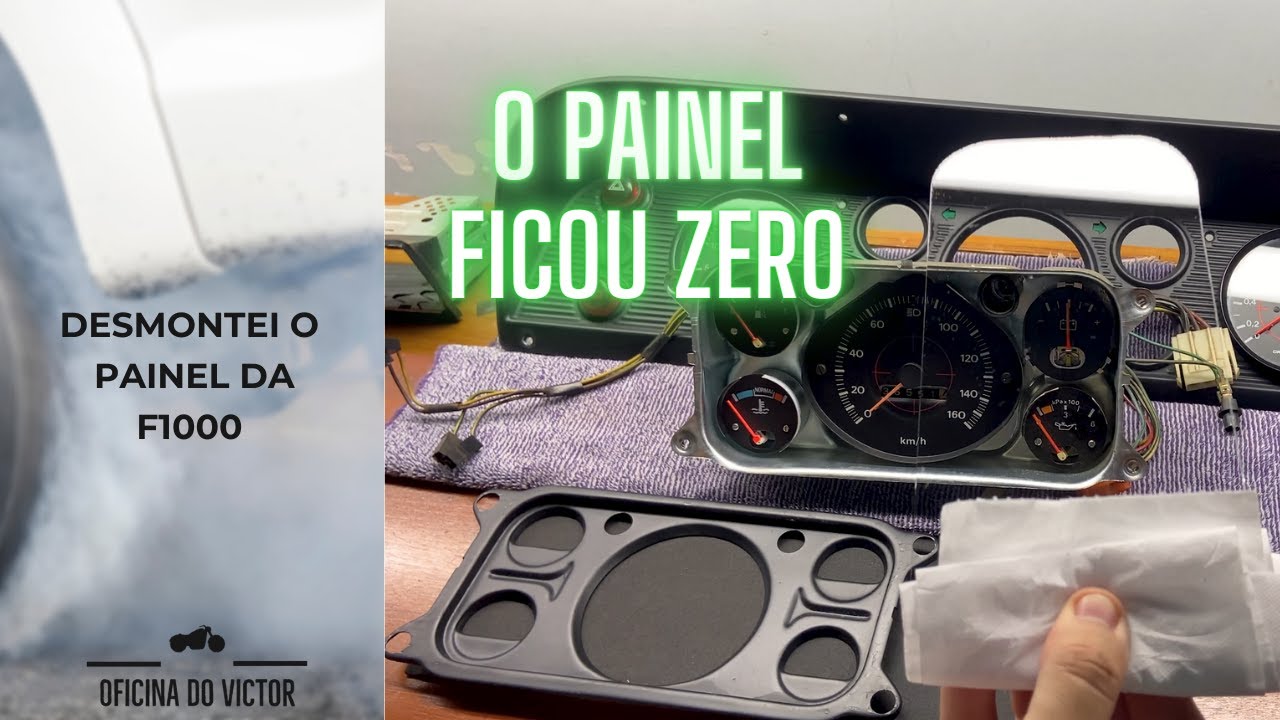 Agora foi a vez do Painel da F1000 ficar ZERO - Oficina do Victor