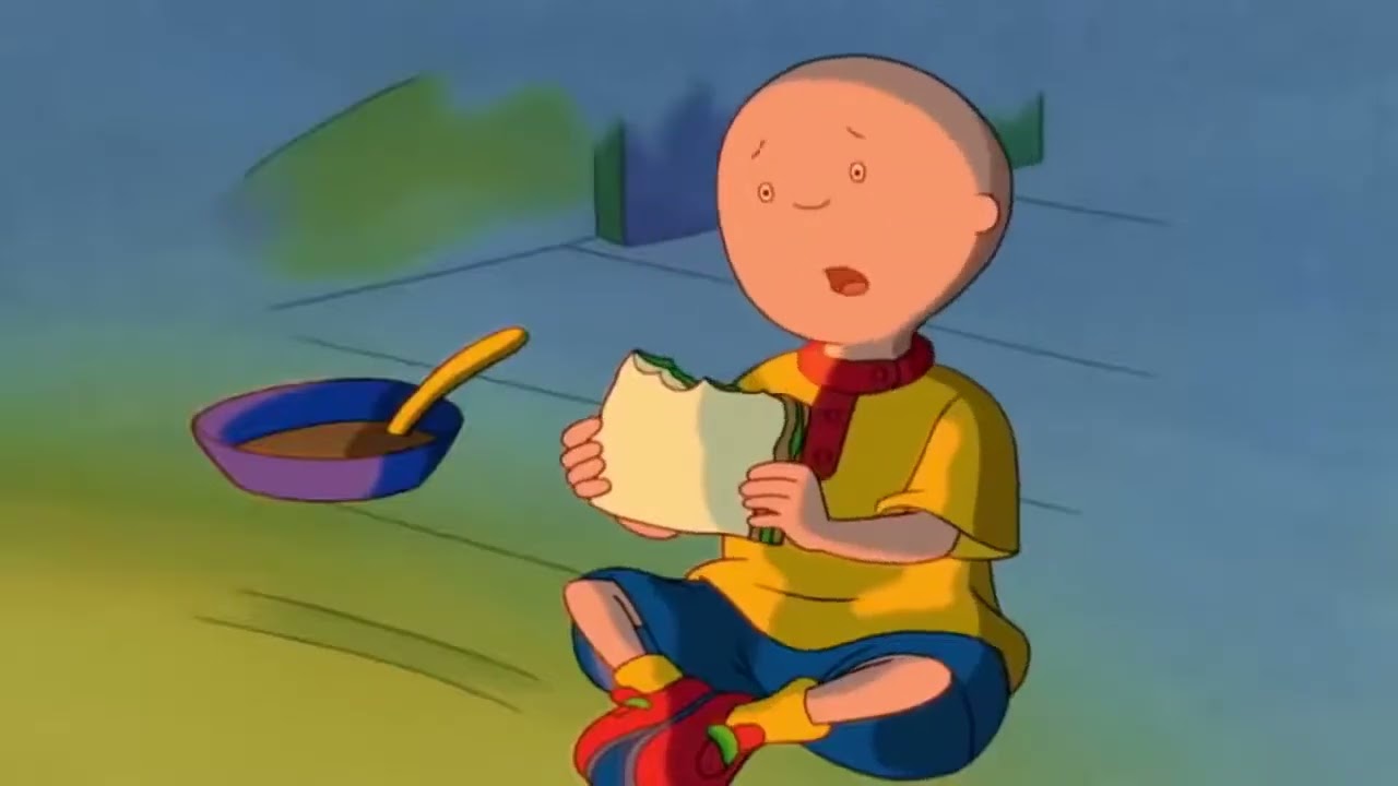 caillou visits the dentist