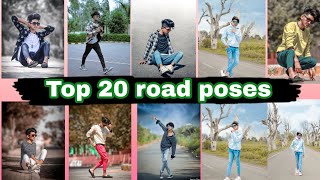 Best 20 Poses for Photoshoot for Men । Stylish Photo Pose on Road। Photo Pose for Boys 2024