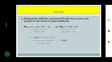 CAIIB - ABM,  MODULE B,  TIME VALUE OF MONEY, HOW TO CALCULATE CASH FLOW IN ANNUITY