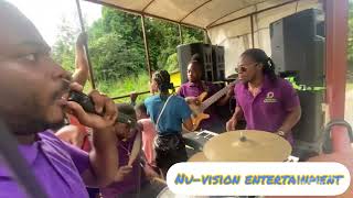 Nu-vision entertainment in lottery st James representing Nordel funeral service