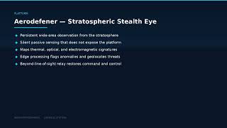 Aerostratospheric Defense Systems. Our stratospheric and tactical platforms