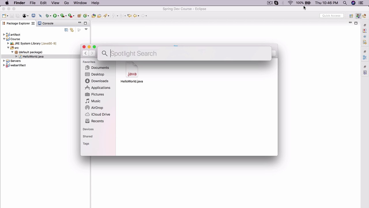 How does an IDE run java files?