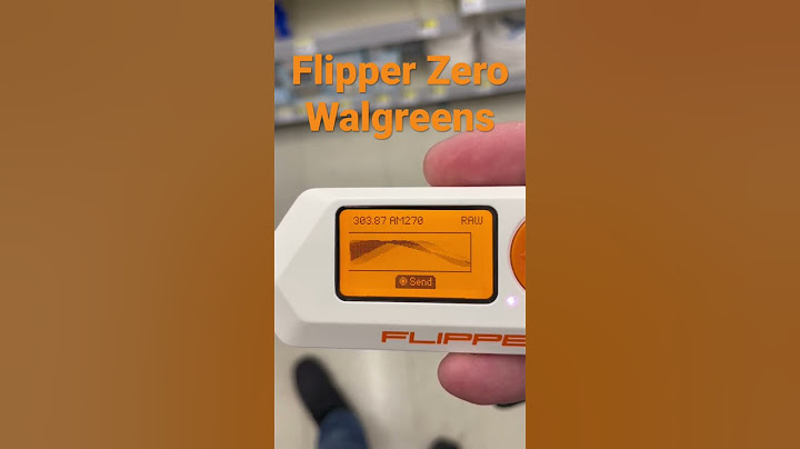 Testing the flipper zero at Walgreens with permission from the store manager 🐬