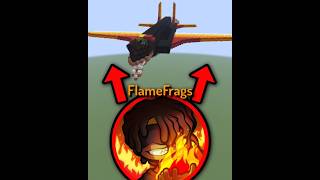 I Built FlameFrags As A Fighter Jet! 🔥✈️ | #shorts #minecraft #flamefrags #lifestealsmp #unstablesmp