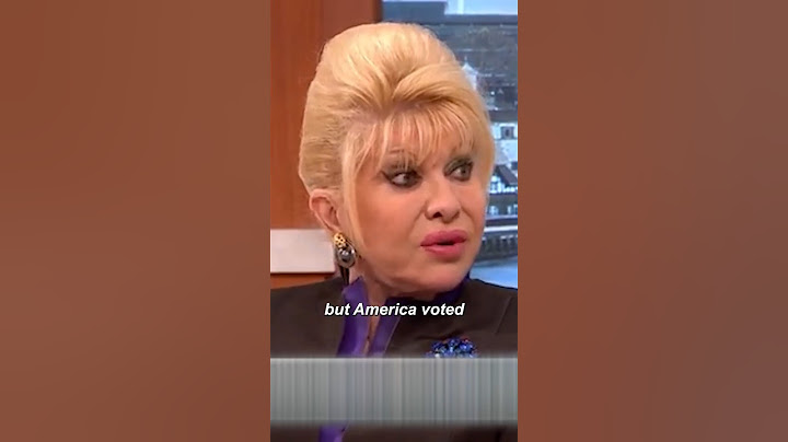 Ivana Trump: “Shocked He Won — But America Voted” #ivanatrump