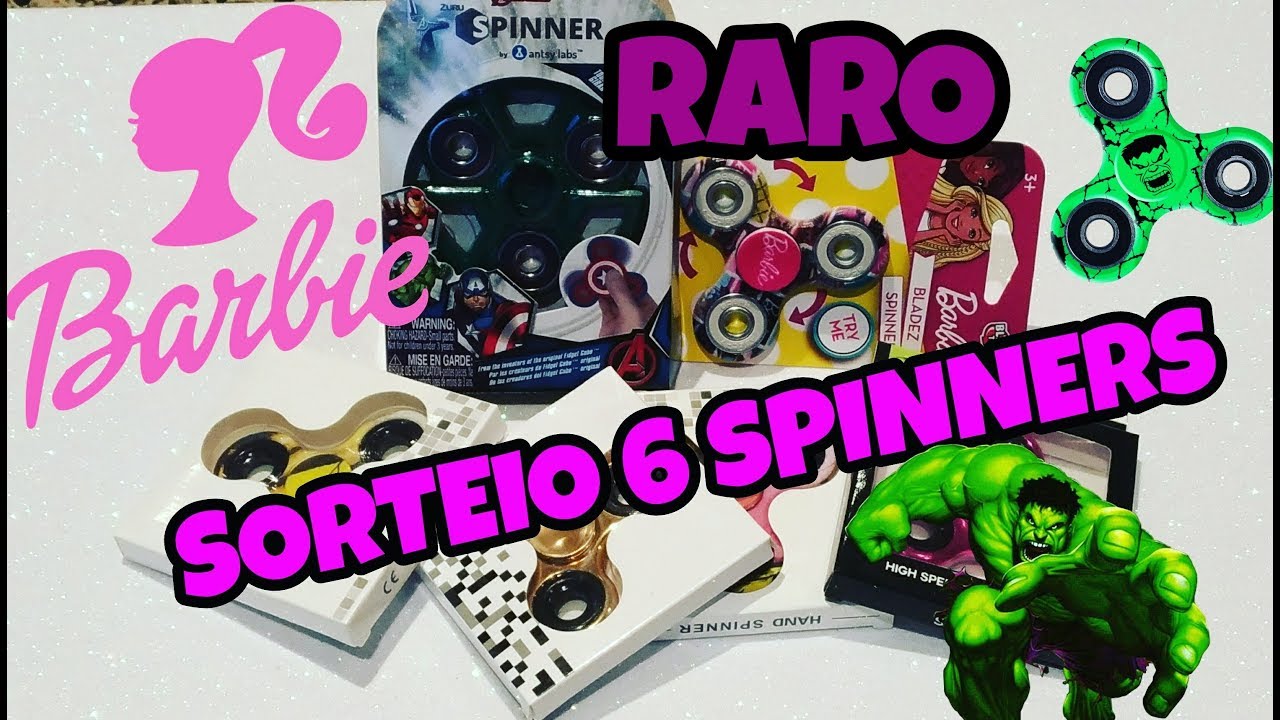 SORTEIO DE 6 FIDGET SPINNERS RAROS !!!! - YouTube