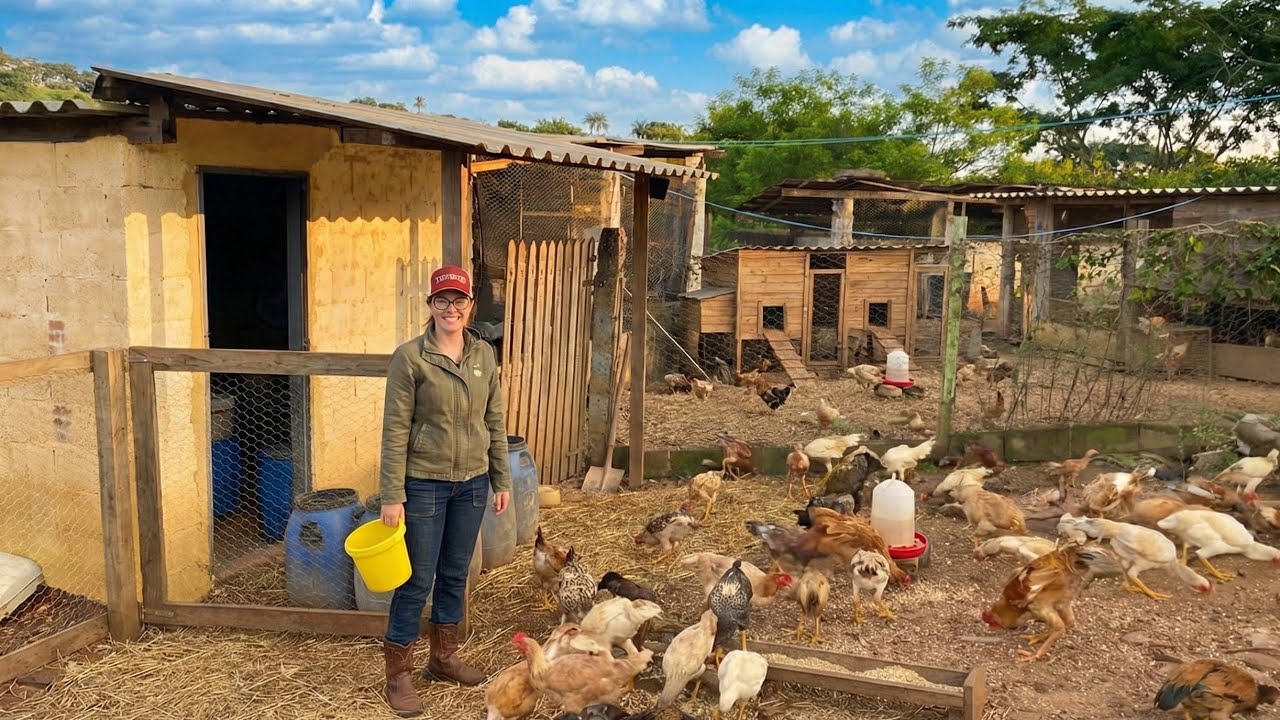 AOS 18 ANOS ELA COMEÇOU A CUIDAR DO SÍTIO E CUIDAR DOS ANIMAIS