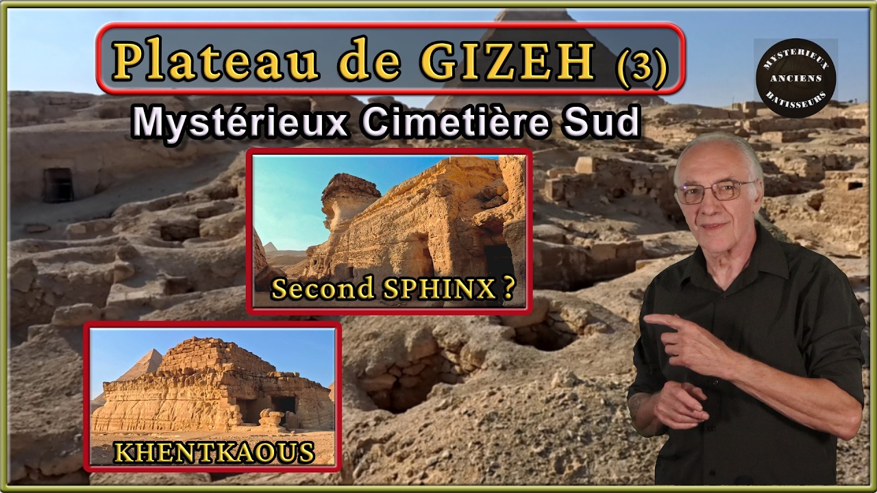 Plateau de Gizeh (3)  Mystérieux cimetière Sud, "Second Sphinx", Pyramide de Khentkaous.