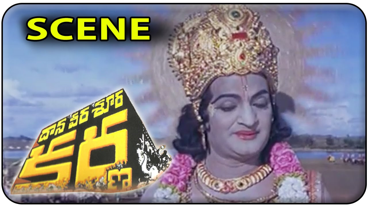 Sri Krishna Geethopadesam to Arjuna  Daana Veera Soora Karna  NTR  Sharada